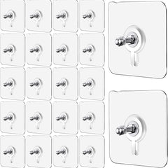 Wall Mount Screw Hooks for Kitchen Bathroom Bedroom Living Room 10 Pcs