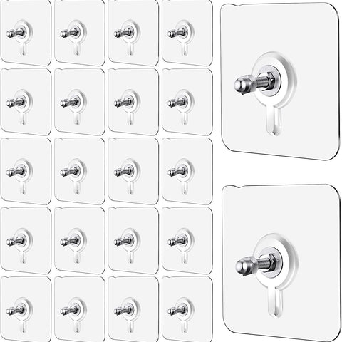 Wall Mount Screw Hooks for Kitchen Bathroom Bedroom Living Room 10 Pcs