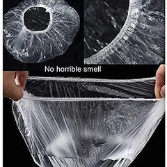 Plastic Bags - Reusable Elastic Food Storage Plastic Covers (Pack of 2)