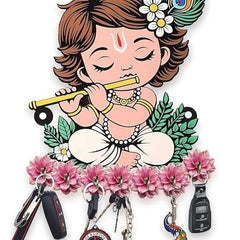 Krishna Wooden Keys Hanger