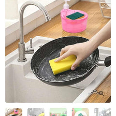 Double Layer 2 in 1 Liquid soap Dispenser with Pump and Sponge