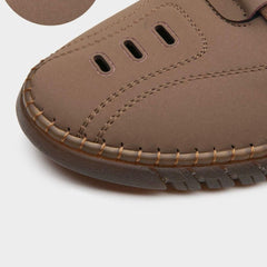 Men's Stylish Laser Cut Tan Casual Shoes