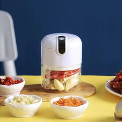 Mini Electric Meat/Garlic Chopper Portable Food Processor