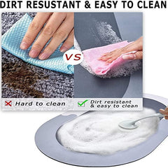 Cushion Mat Super Absorbent Soft Carpet, Quick Dry Dirt Barrier for Home, Office ( Round ) (40x60cm)