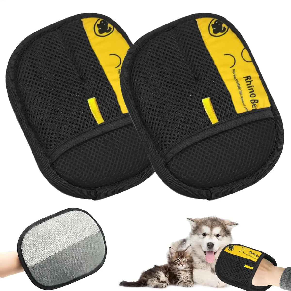 Pet Hair Remover Mitt – Reusable Grooming & Fur Removal Glove for Cats and Dogs