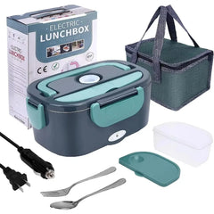 1.5 liters, 60 watts, portable electric lunch box insulation device,household or vehicle-mounted food heater - leak-proof design