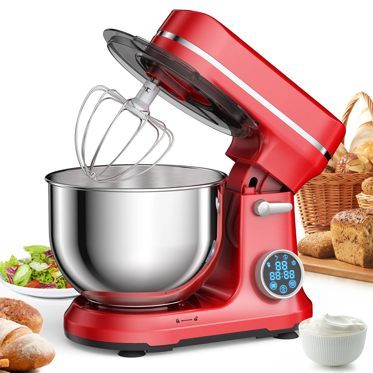 Stainless Steel Bowl Mixer, Electric Stand Mixer