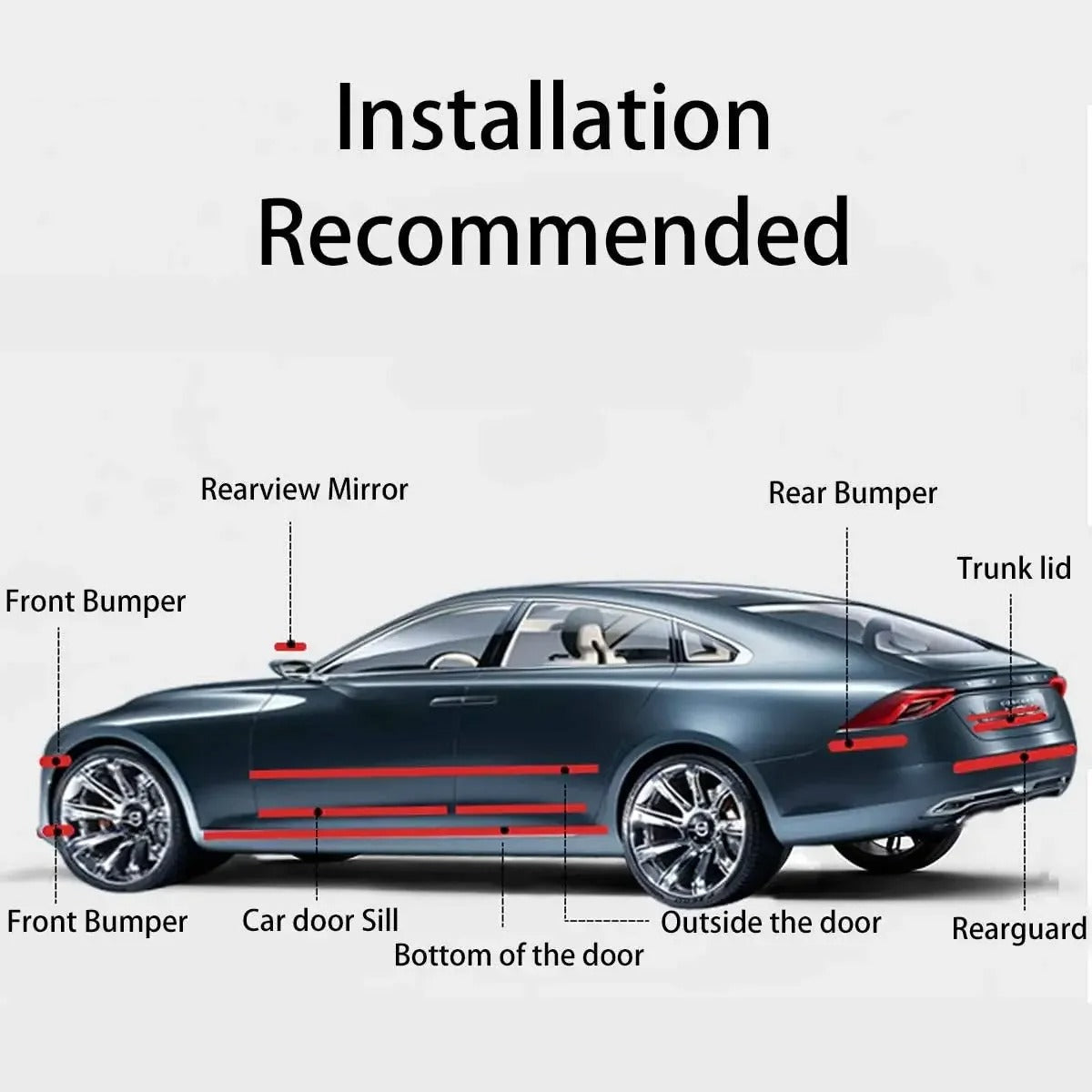 Car 3D Tape Mirror Protector